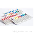 Disposable Dental Barbed Broaches with plastic Handle 21mm 25mm 0-6#